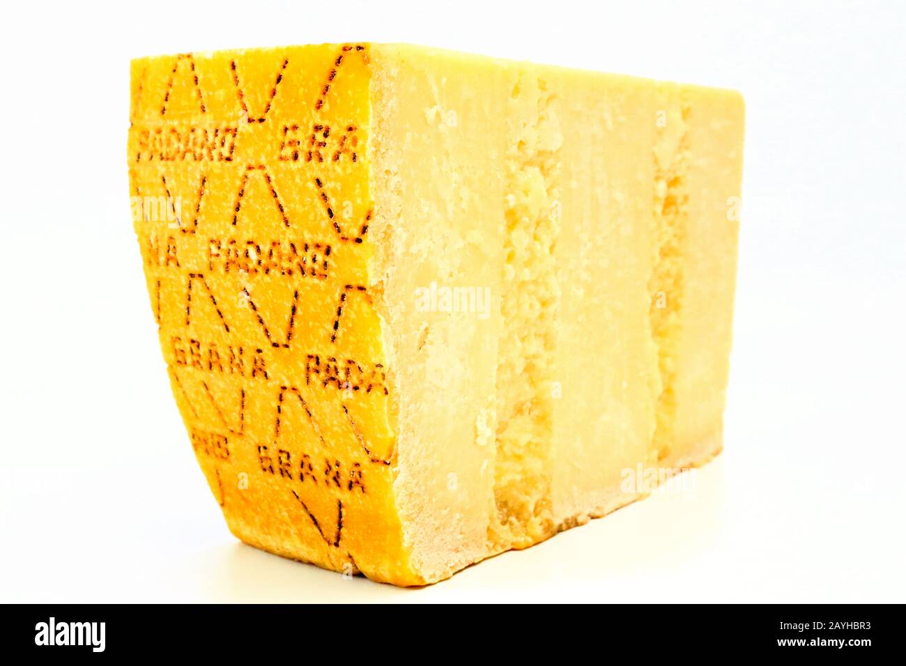 Italian Parmesan Cheese GRANA PADANO, produced in northern Italy in the
