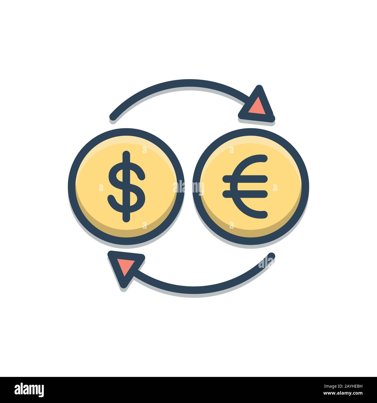 Illustration for Convert currency Stock Vector Image & Art - Alamy