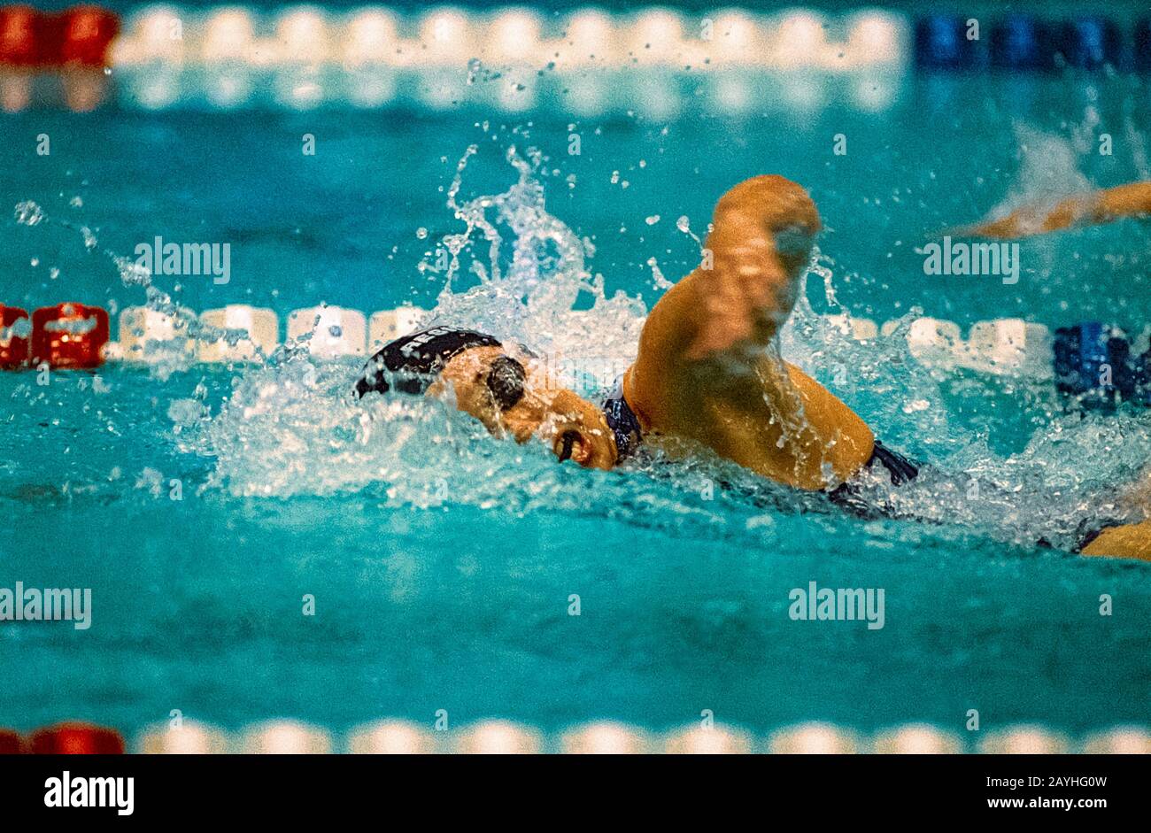 Amy Van Dyken (USA) competing at the 1996 USA Olympic Swimming Team Trials Stock Photo