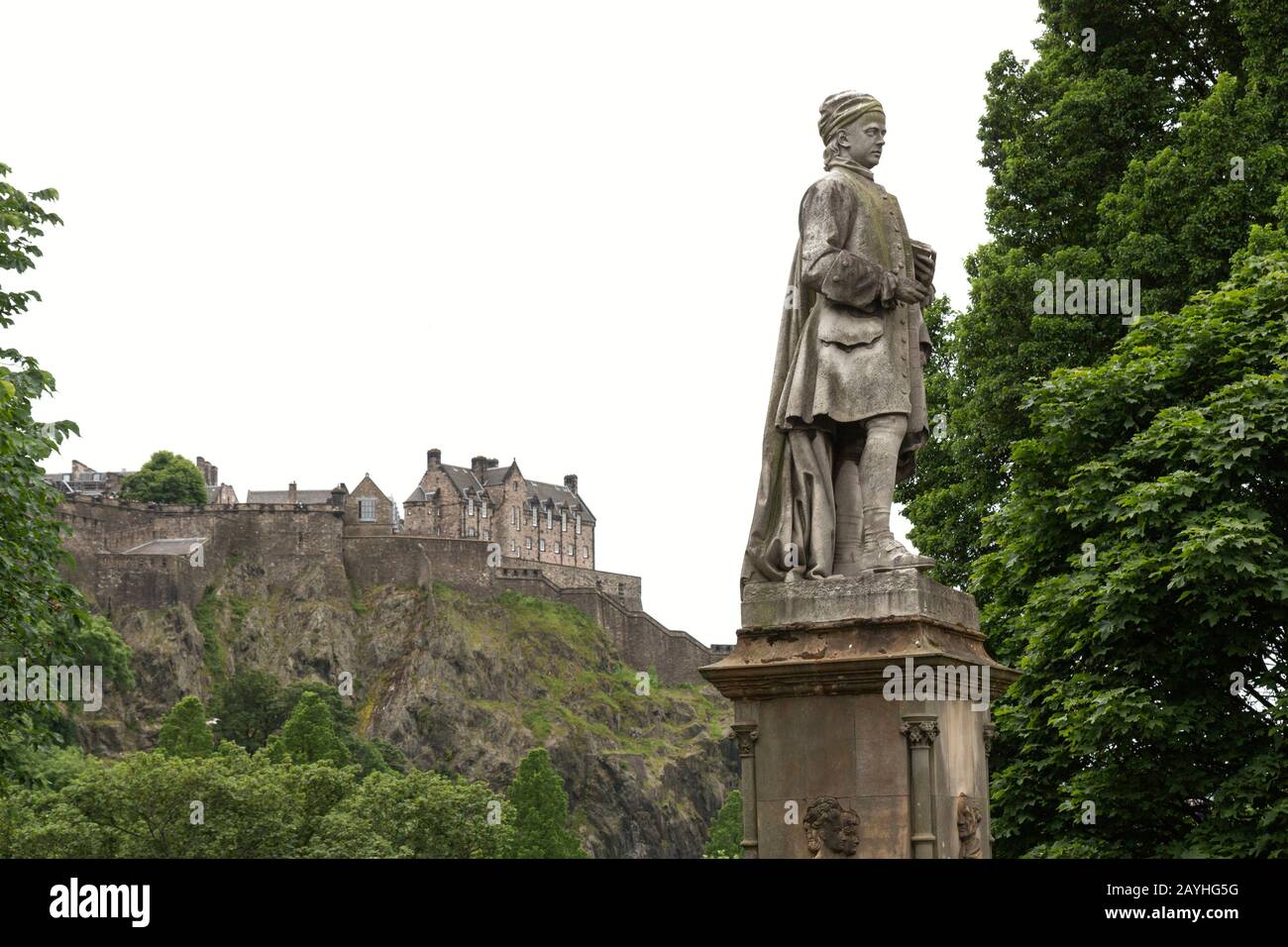 Allan Ramsay Statue Edinburgh – The statue of the Scottish poet and ...
