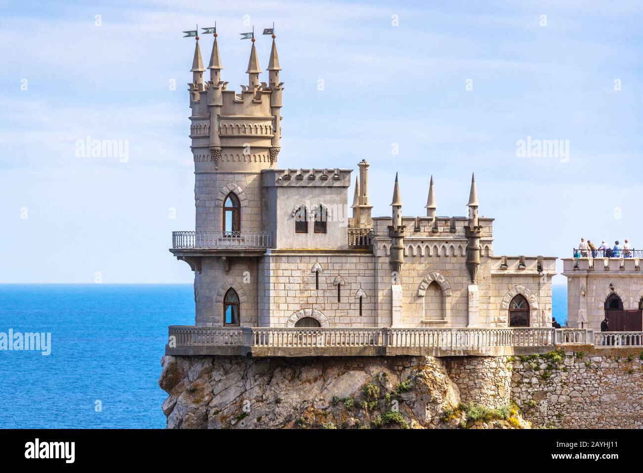 Castle of Swallow's Nest at the Black Sea coast, Crimea, Russia. It is a famous landmark of