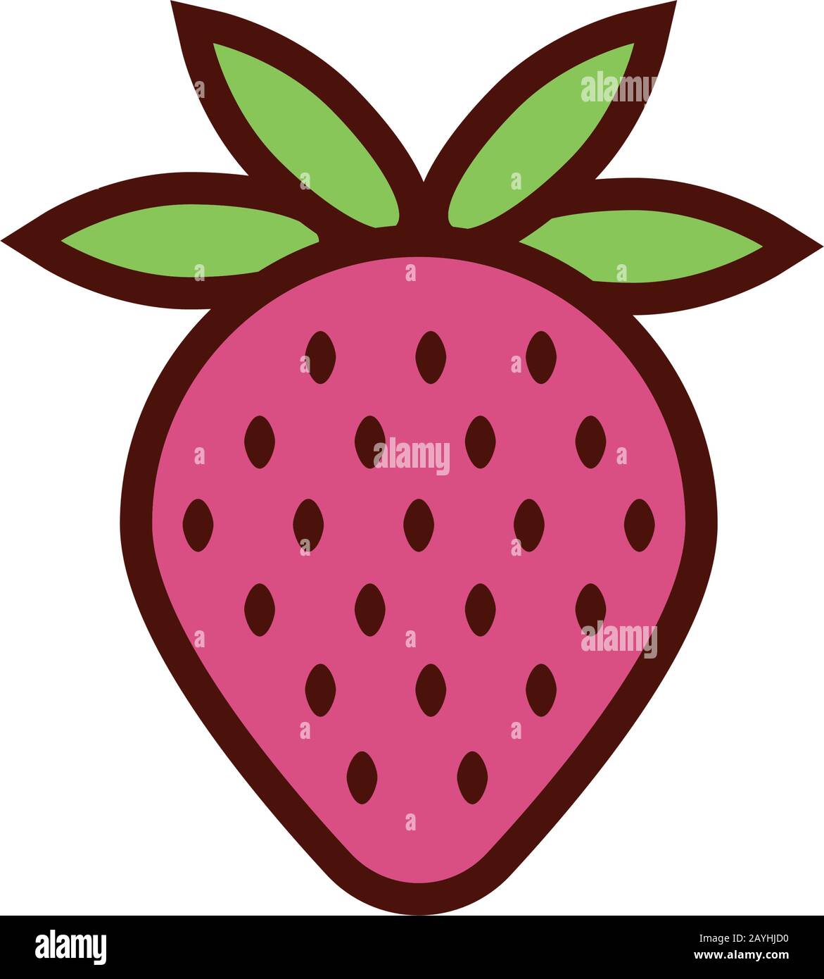 sweet strawberry fruit flat style Stock Vector Image & Art - Alamy