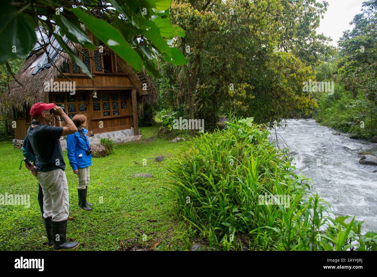 Tom Quesenberry, owner of the El Monte Sustainable Lodge, is showing
