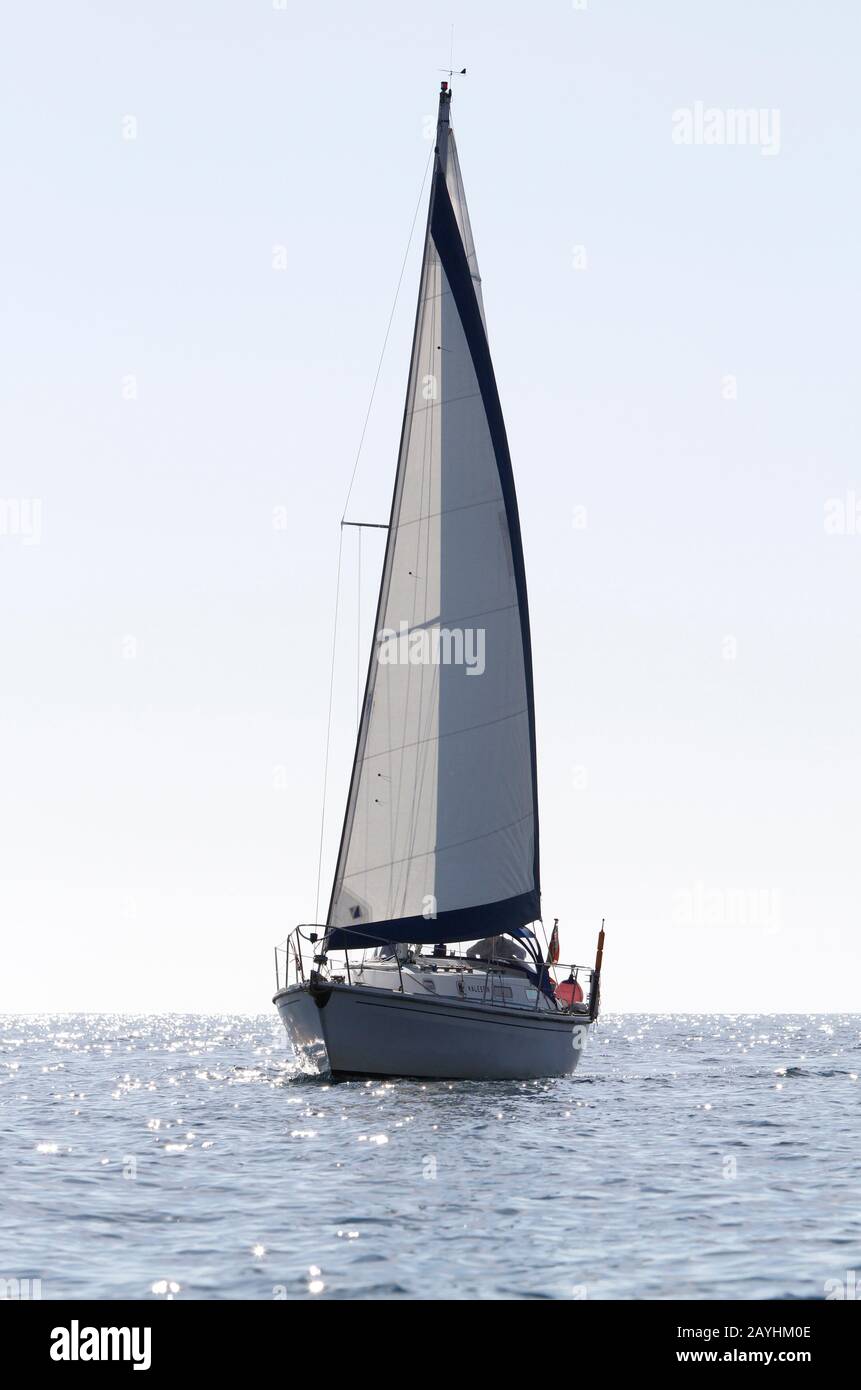 Westerly Konsort sailing yacht 'Kalessin', Mingulay, Western Isles