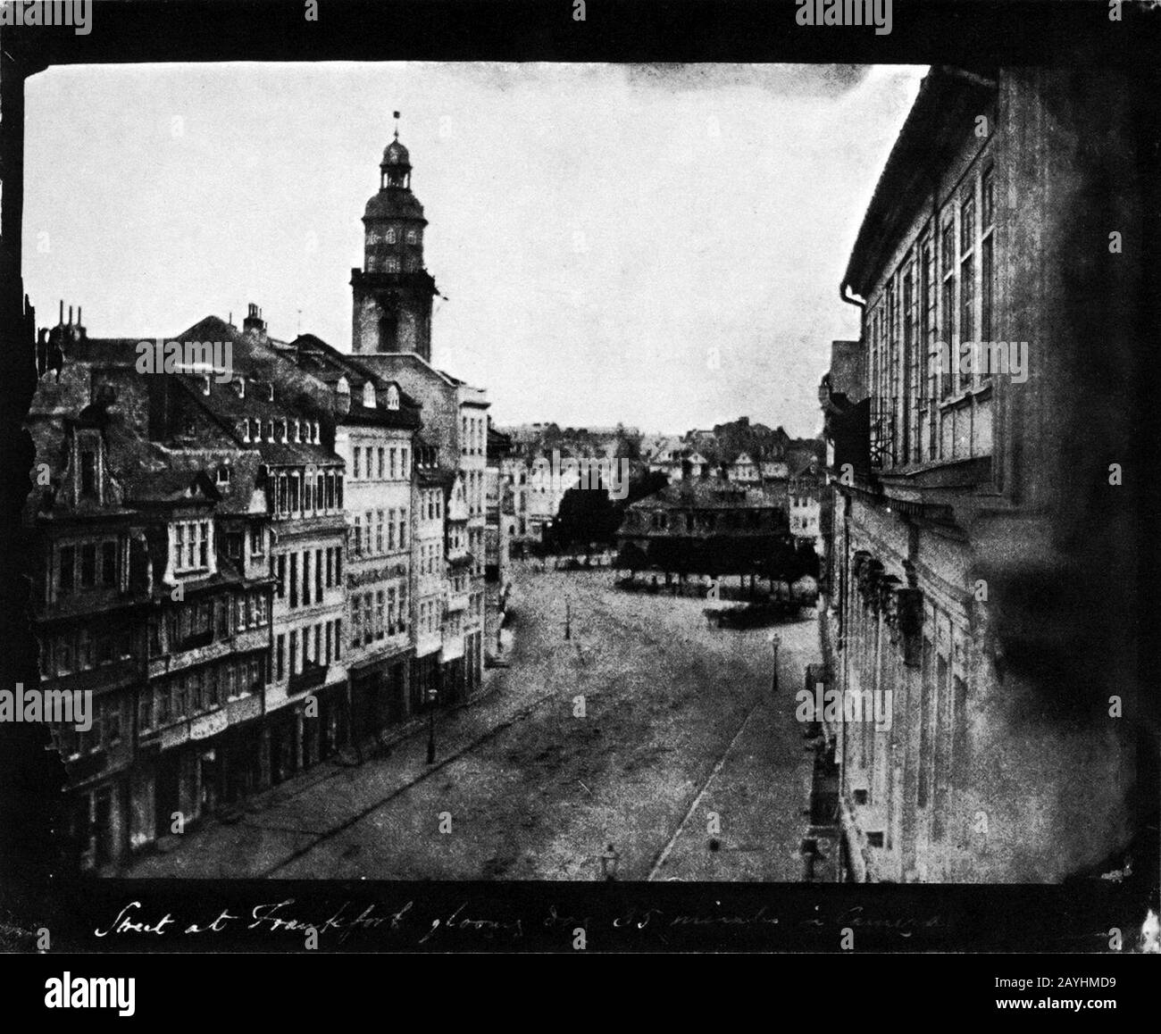 Frankfurt Am Main-William Henry Fox Talbot-Zeil in Richtung Hauptwache-1846. Stock Photo