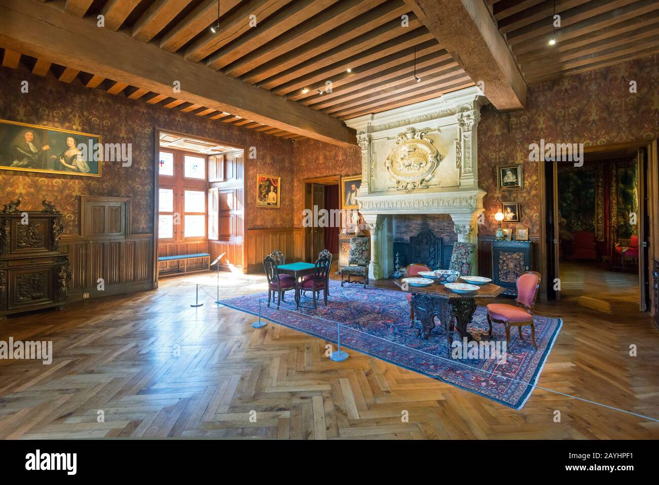 Azay le rideau castle interior hi-res stock photography and images - Alamy