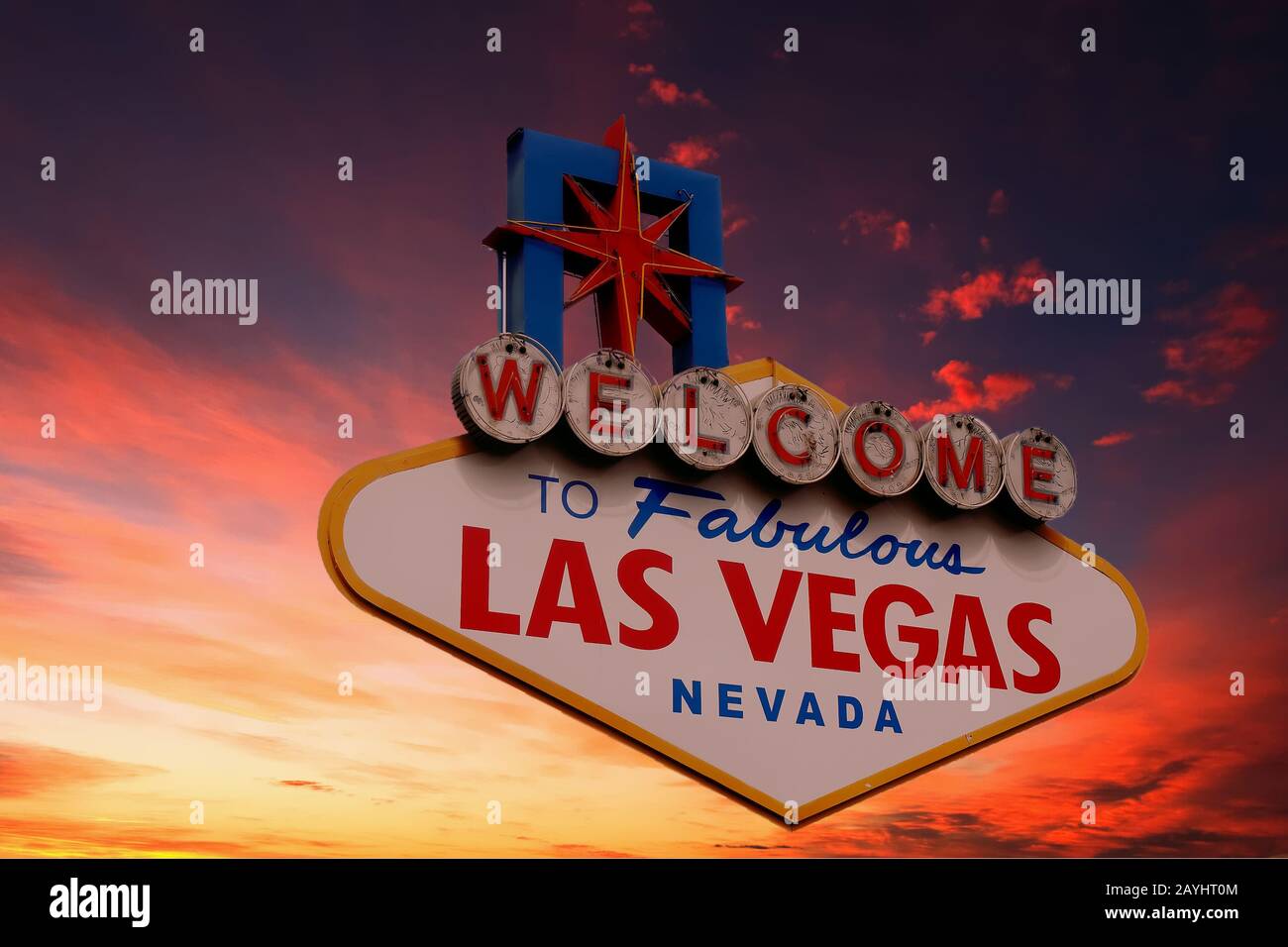 Las Vegas Sign Isolated Stock Photo