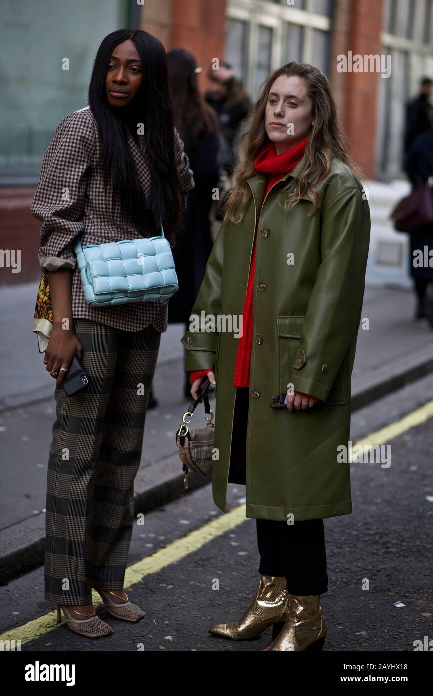 Street Style London Fashion Week Fall Winter 2020 London UK Feb