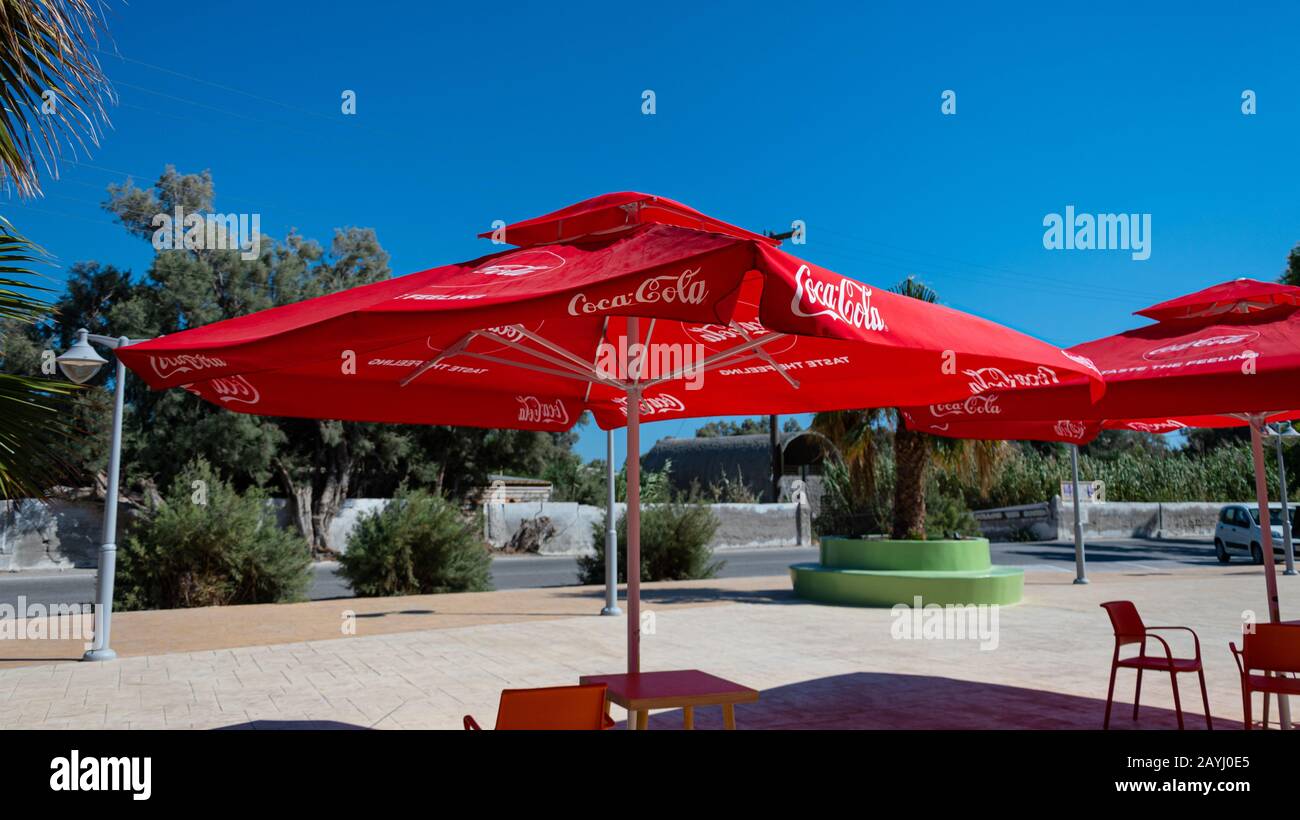 Coca cola parasol hi-res stock photography and images - Alamy