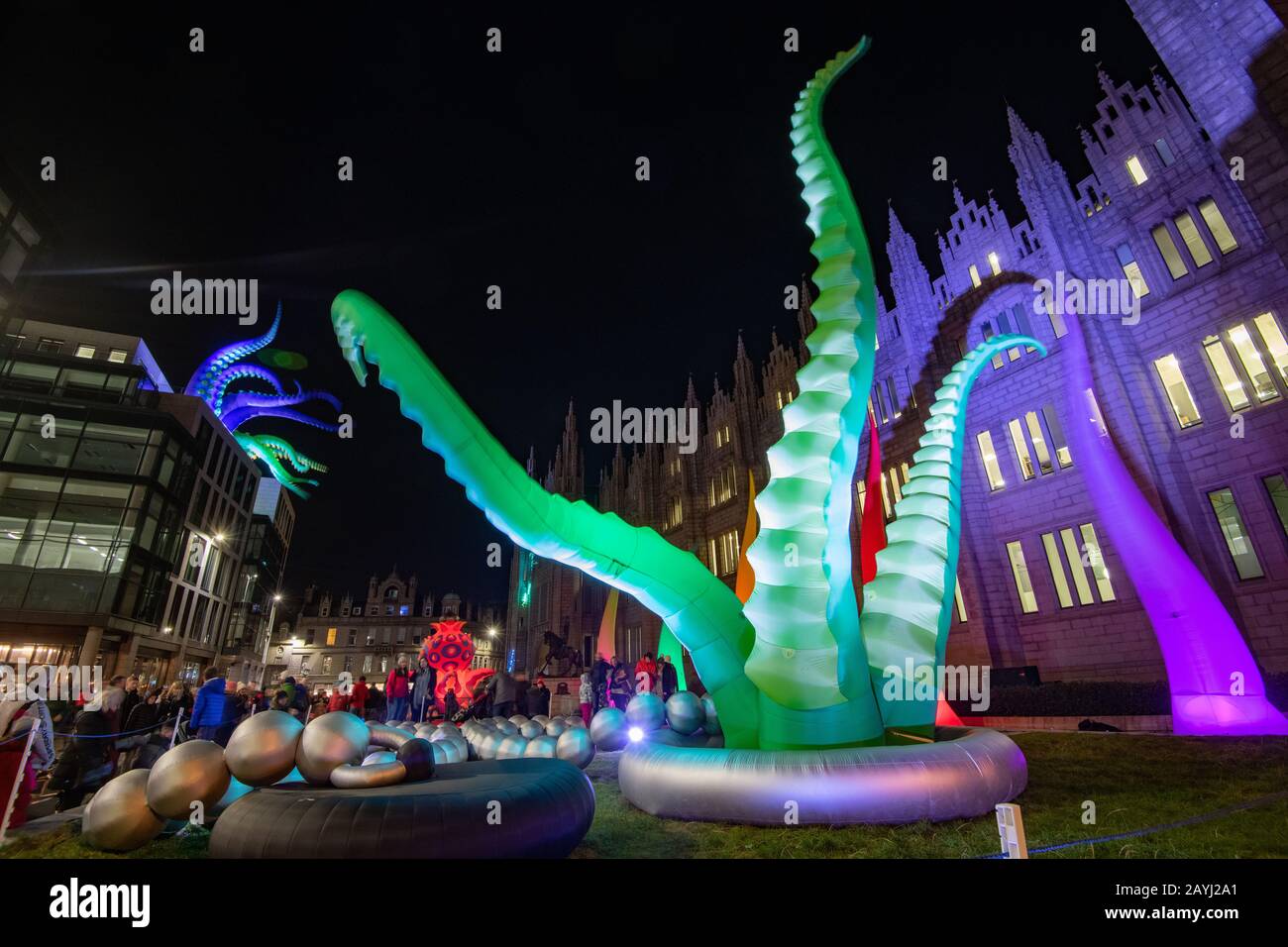 Spectra 2020, light festival, Aberdeen, Scotland, UK Stock Photo Alamy