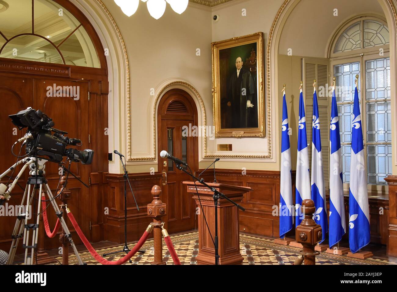 The interior of the Parliament of Quebec Stock Photo - Alamy