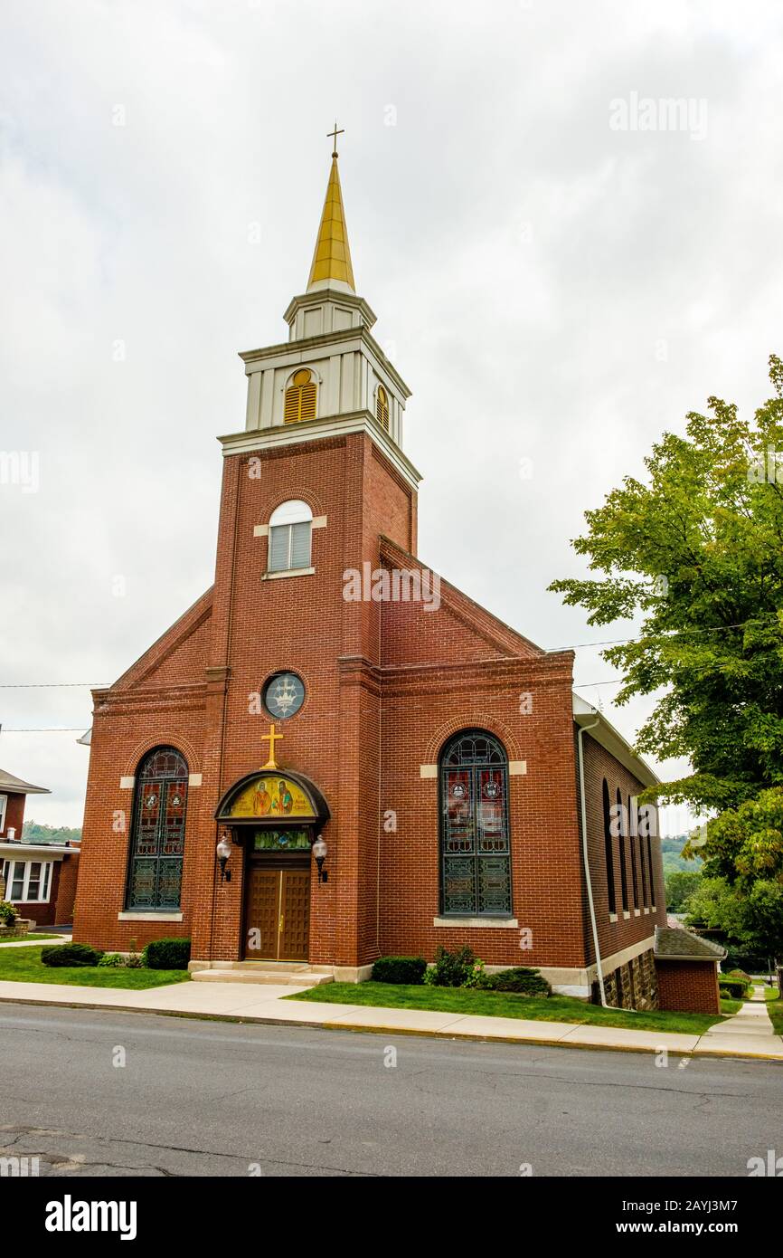 St Cyril Methodius Church, 604 Graham Avenue, Windber, PA Stock Photo