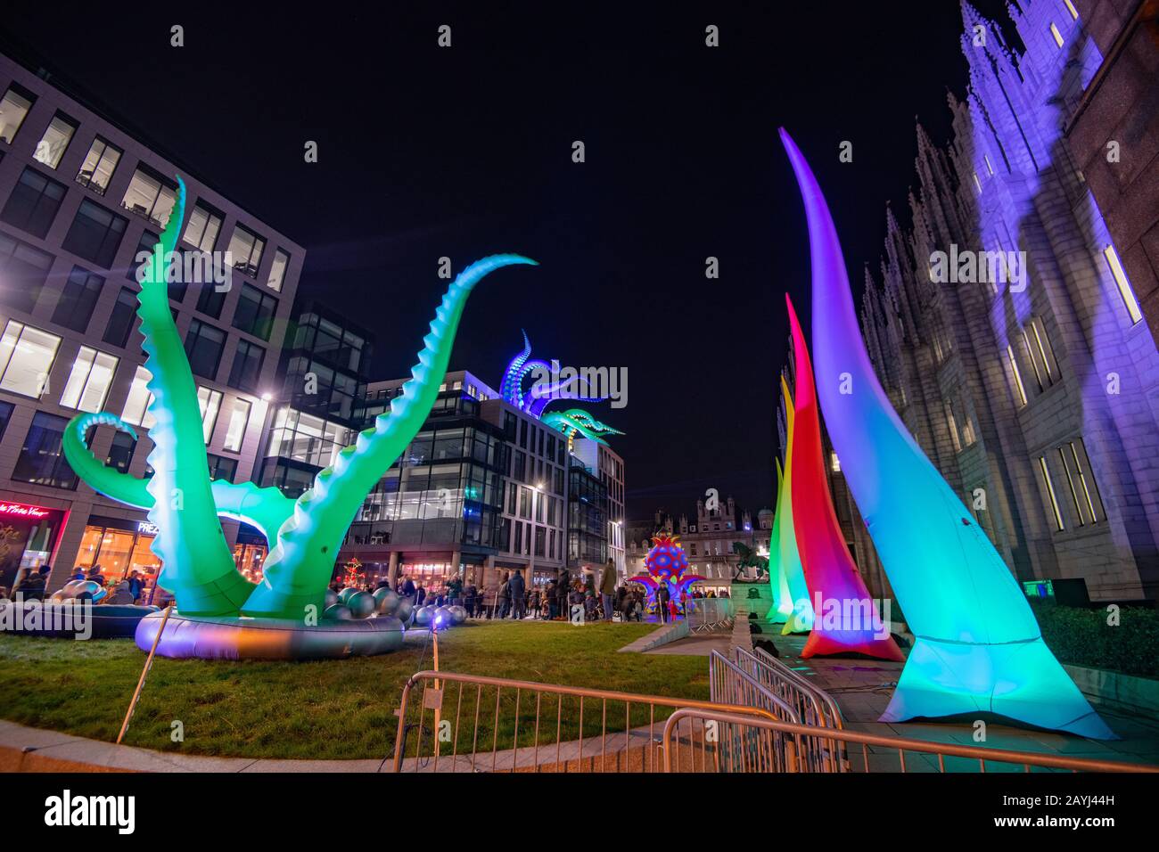 Spectra 2020 light festival, Aberdeen, Scotland, UK Stock Photo Alamy