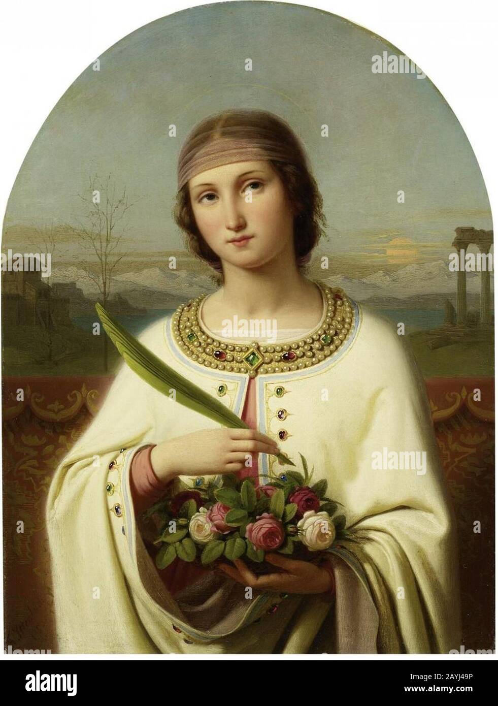 Franz Ittenbach Hl Dorothea Stock Photo Alamy