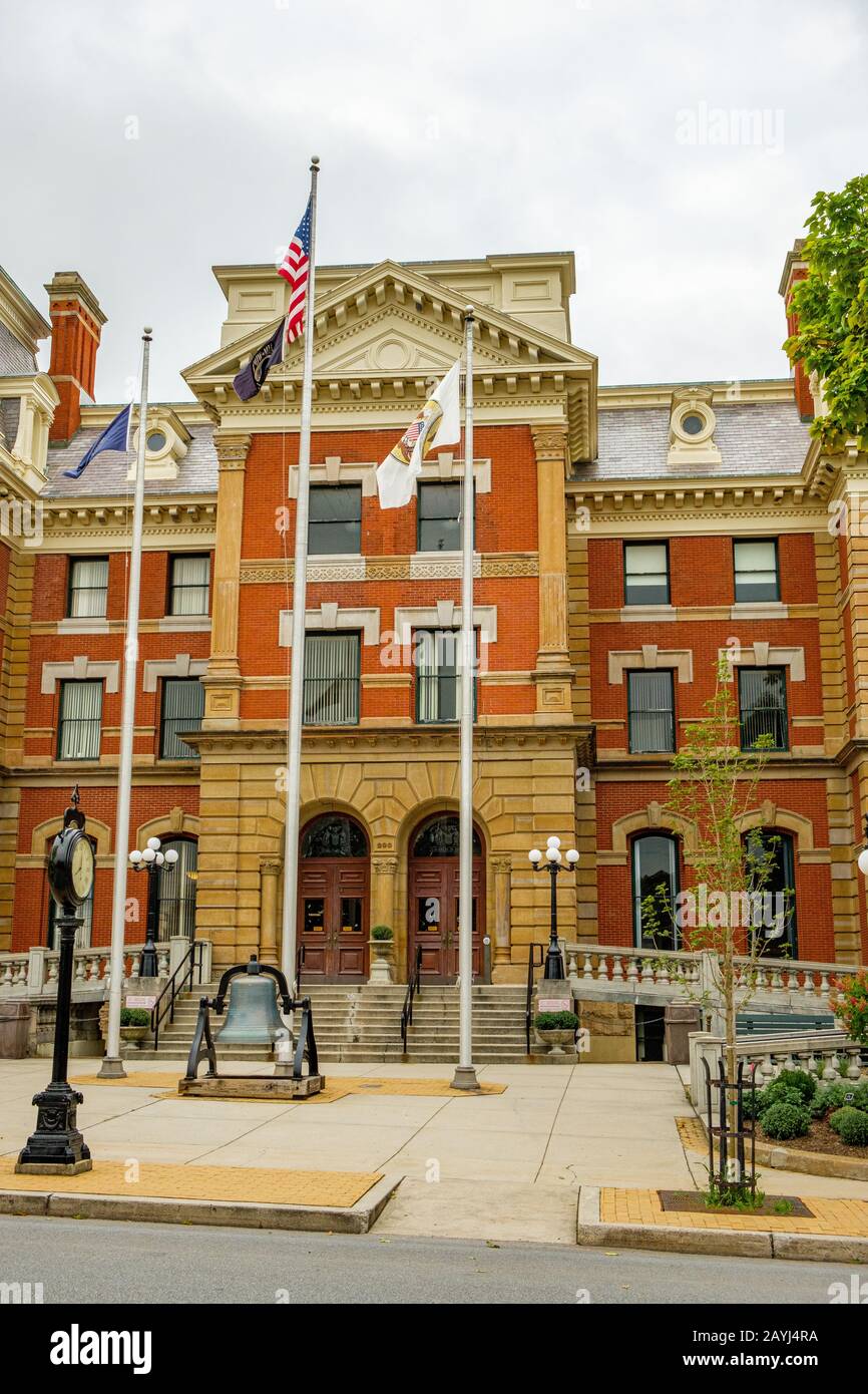 Cambria County Courthouse, 200 South Center Street, Ebensburg, PA Stock