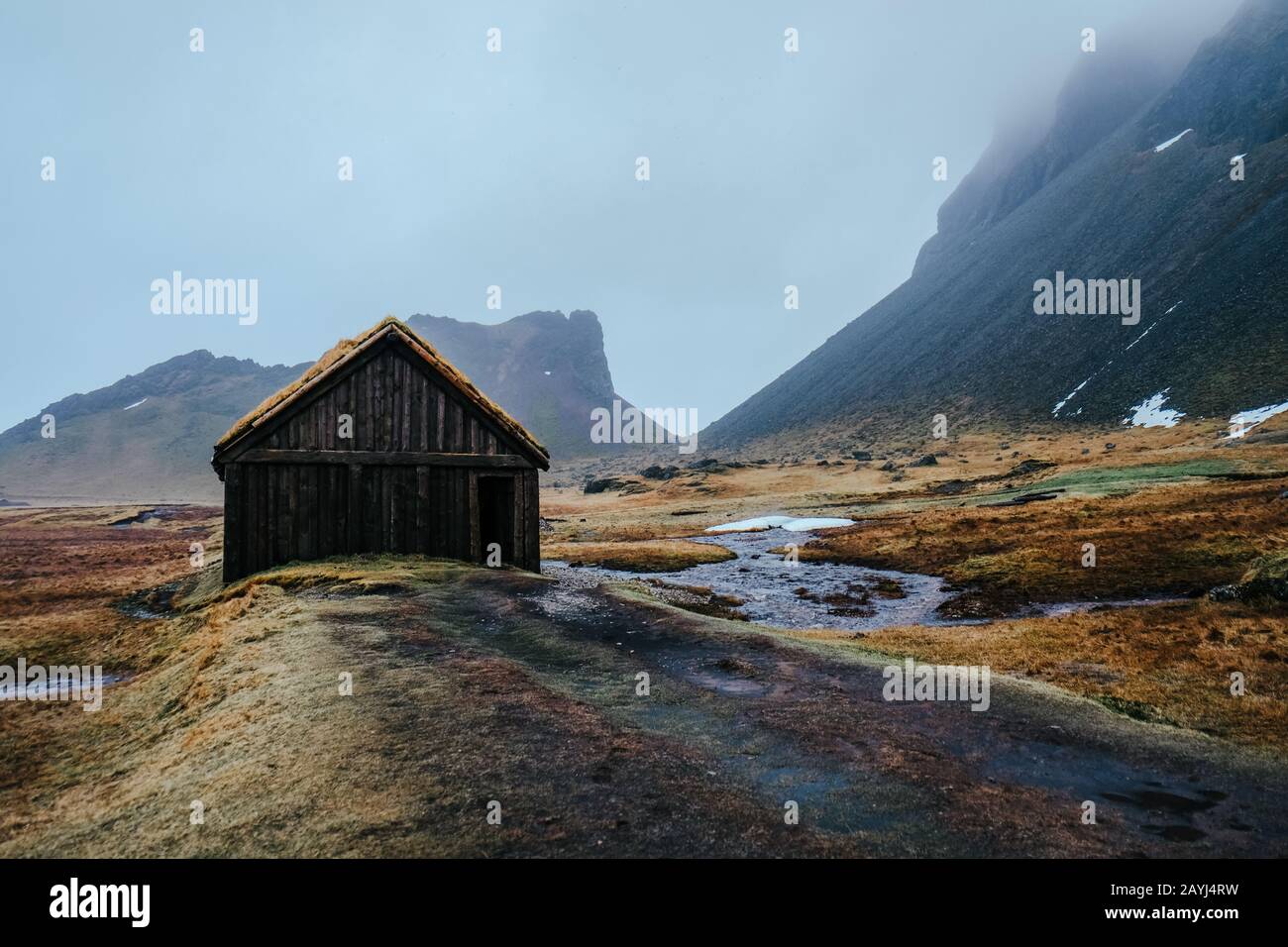 Viking Village in Höfn, Iceland Stock Photo Alamy