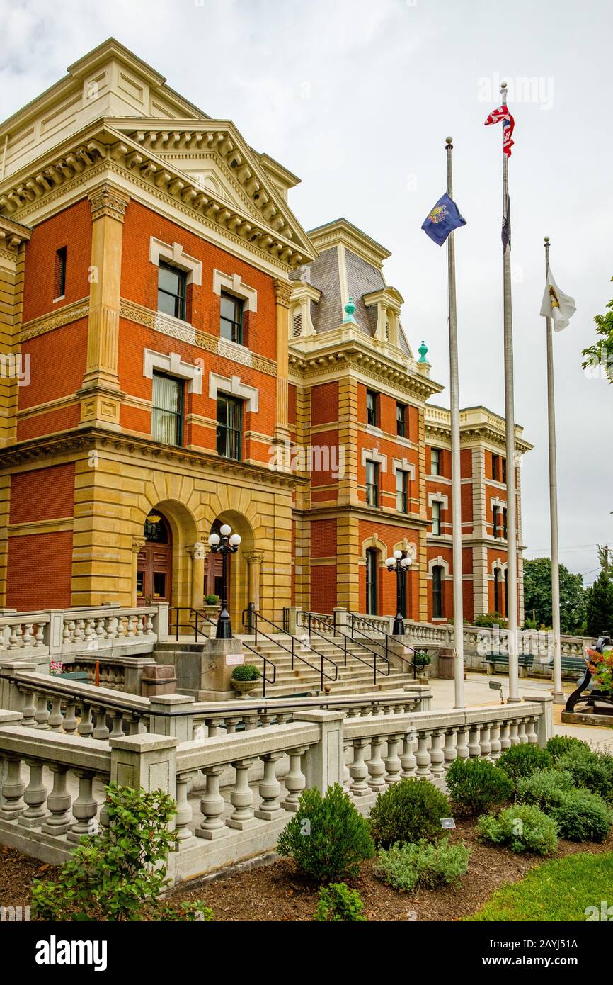Cambria County Courthouse, 200 South Center Street, Ebensburg, PA Stock