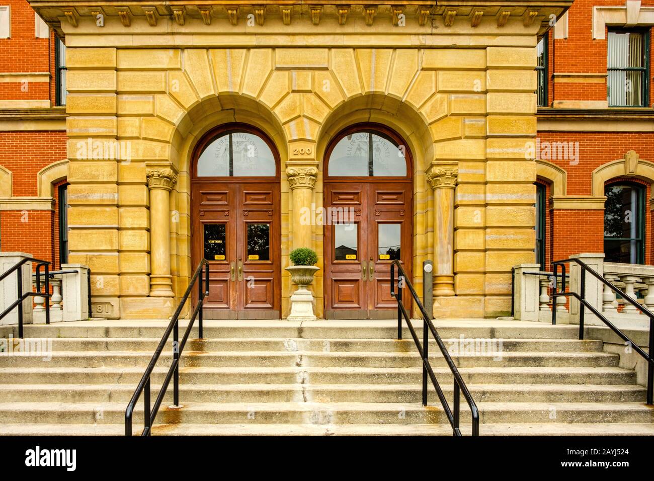 Cambria County Courthouse, 200 South Center Street, Ebensburg, PA Stock Photo