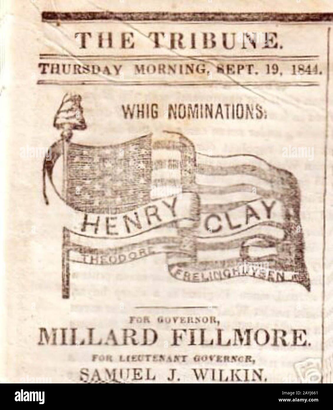 Horace Greeley's New York Tribune Stock Photo Alamy