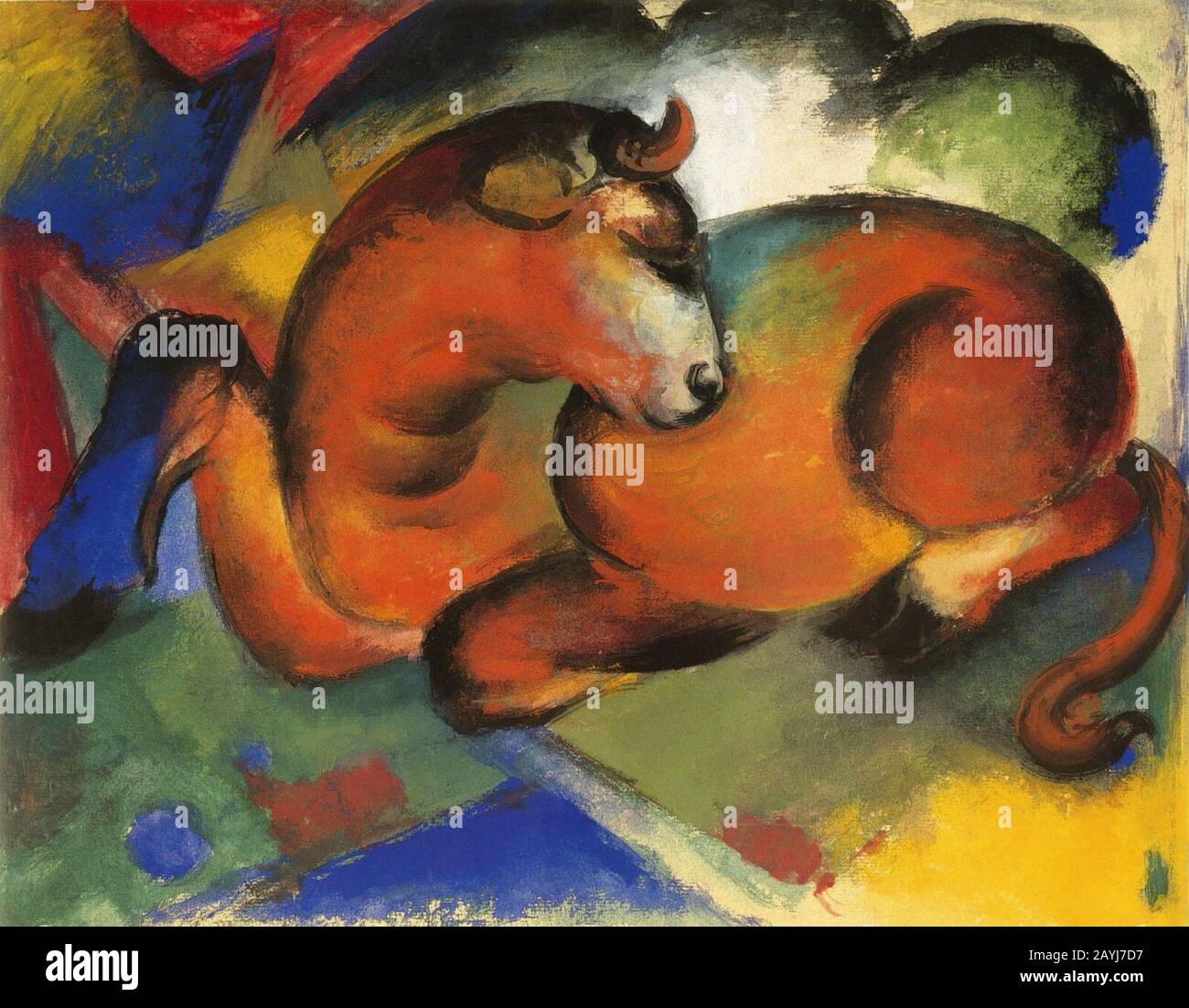 Franz Marc Roter Stier, 1912 Stock Photo - Alamy