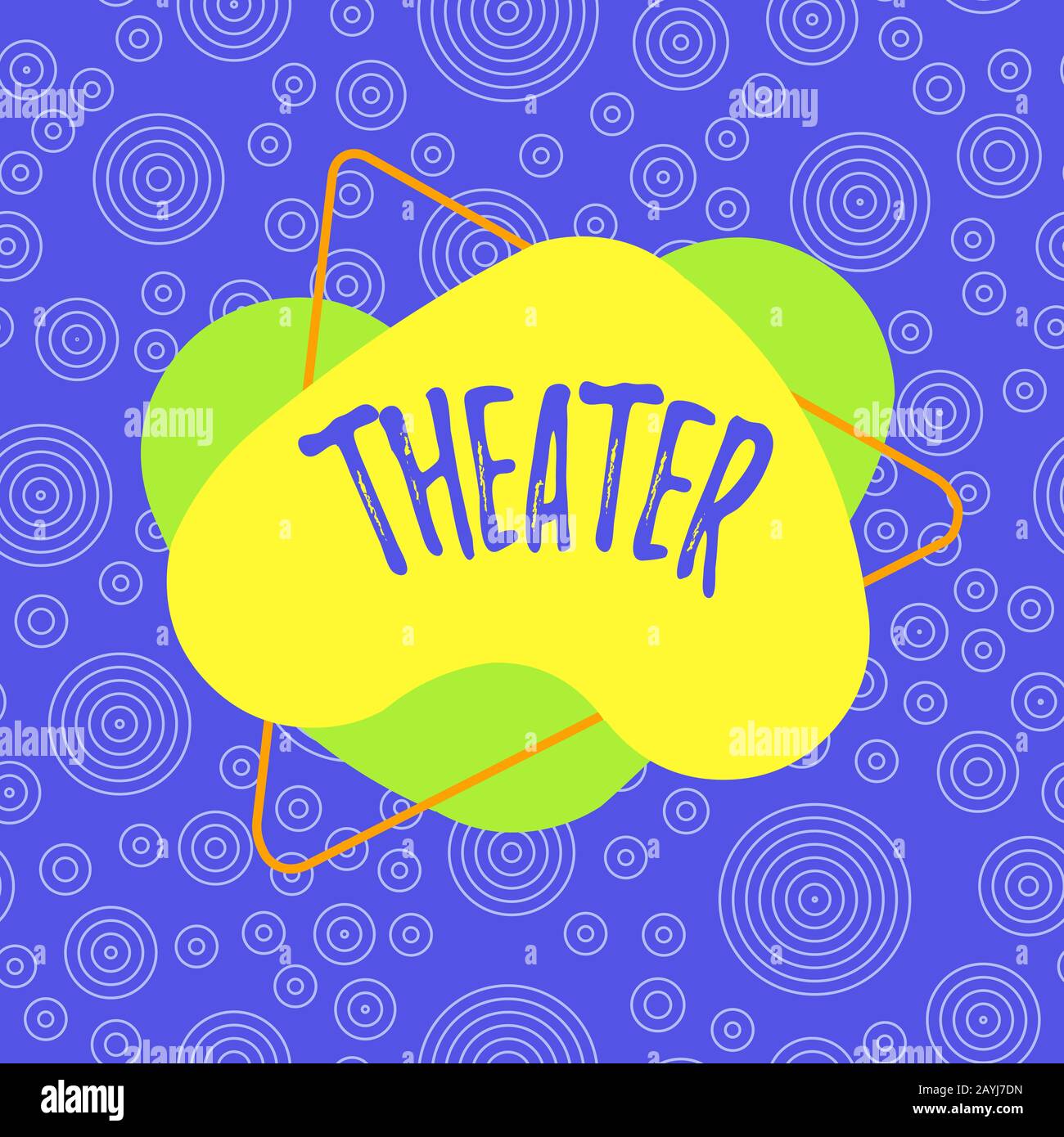 Handwriting text writing Theater. Conceptual photo building or outdoor ...