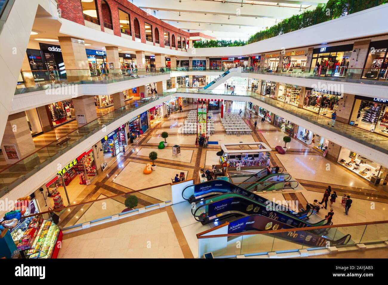 MANAVGAT, TURKEY - NOVEMBER 08, 2019: Nova Mall is a shopping and entertainment centre in Manavgat city in Antalya region in Turkey Stock Photo