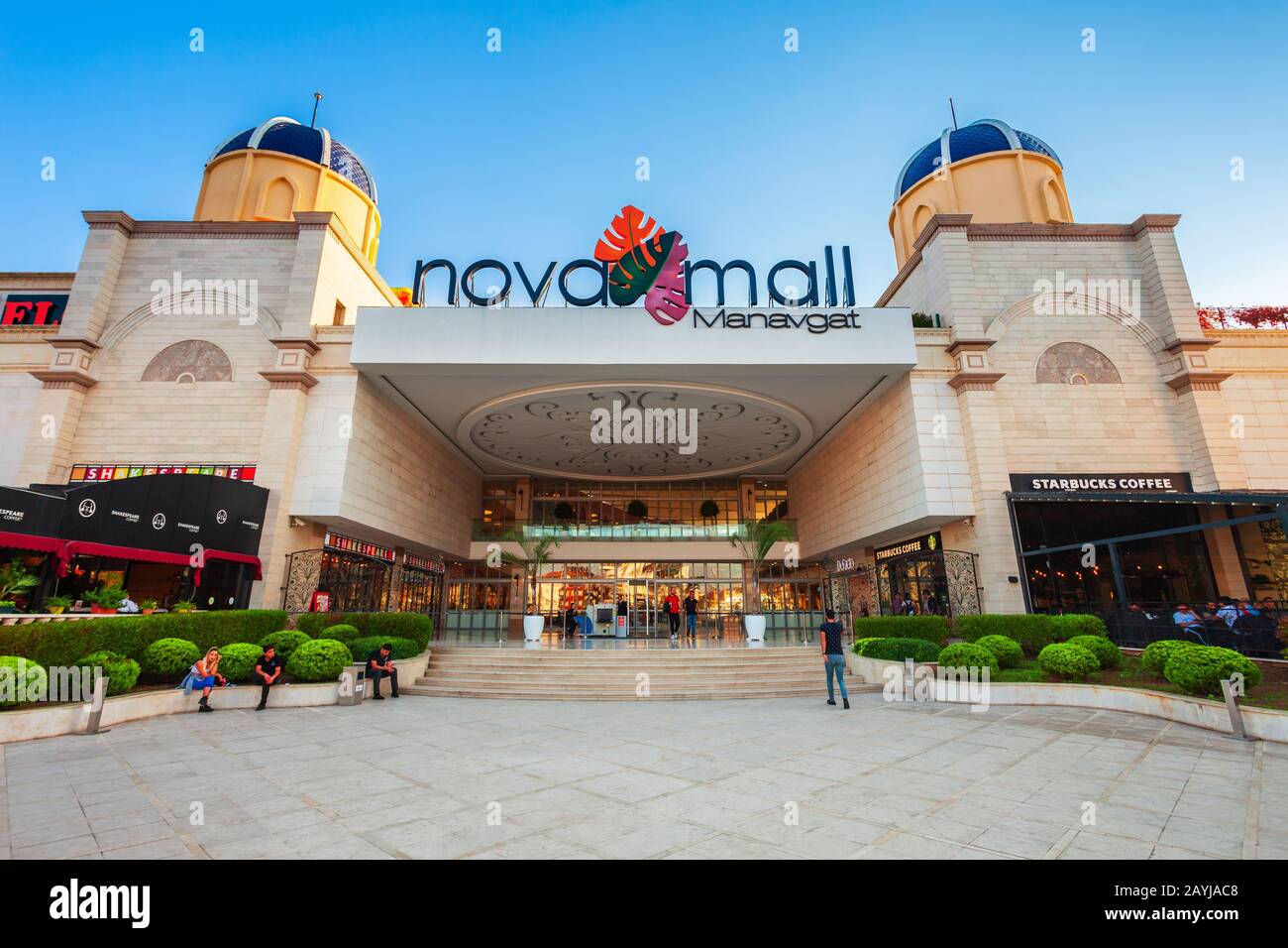 MANAVGAT, TURKEY - NOVEMBER 08, 2019: Nova Mall is a shopping and entertainment centre in Manavgat city in Antalya region in Turkey Stock Photo