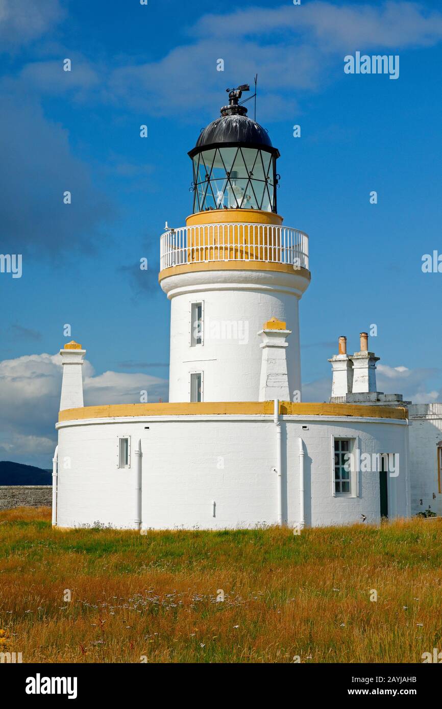 Chanonry Lighthouse, United Kingdom, Scotland, Scottish Highlands Stock Photo