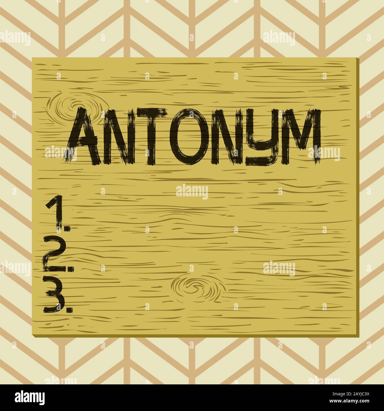 Writing Note Showing Antonym Business Concept For Word Or Phrase Whose Meaning Is The Opposite Of Another Word Square Rectangle Unreal Cartoon Wood O Stock Photo Alamy