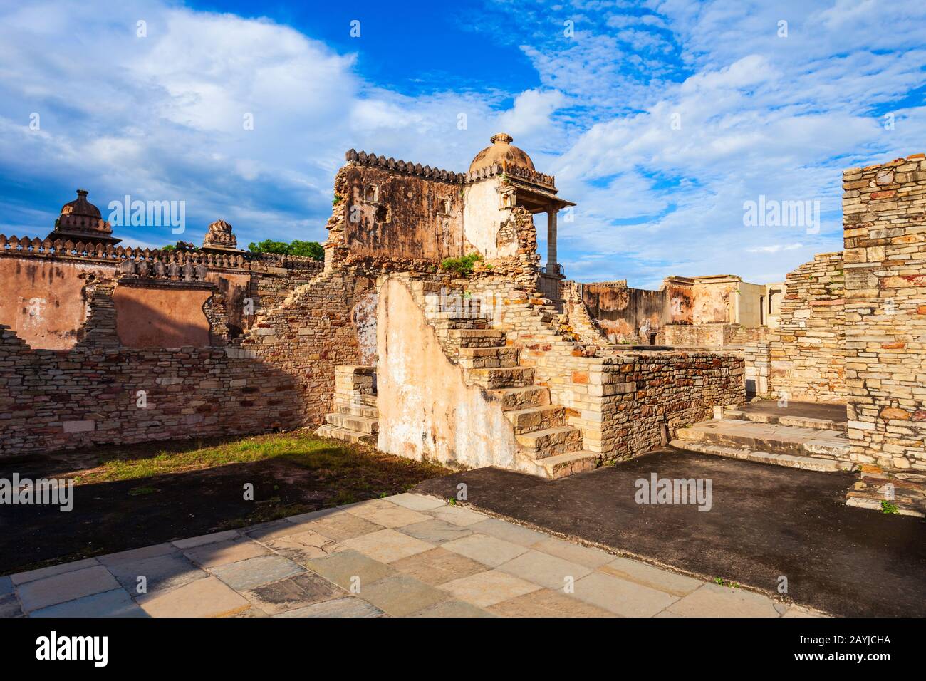 Kumbha Palace in Chittor Fort in Chittorgarh city, Rajasthan state of India Stock Photo