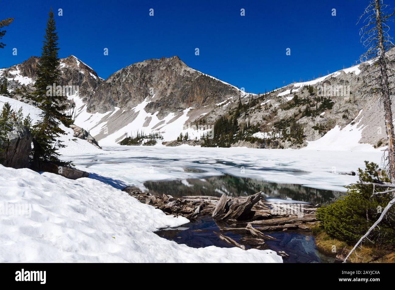 Sawtooth Lake, Sawtooth Wilderness, Idaho, United States Stock Photo