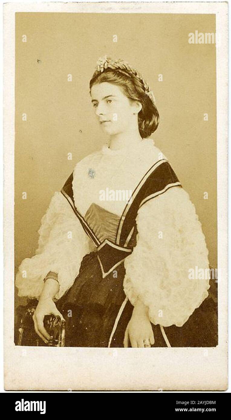 Fratelli D'Alessandri - Maria Sofia di Baviera, regina di Napoli (1841-1925) 1. Stock Photo