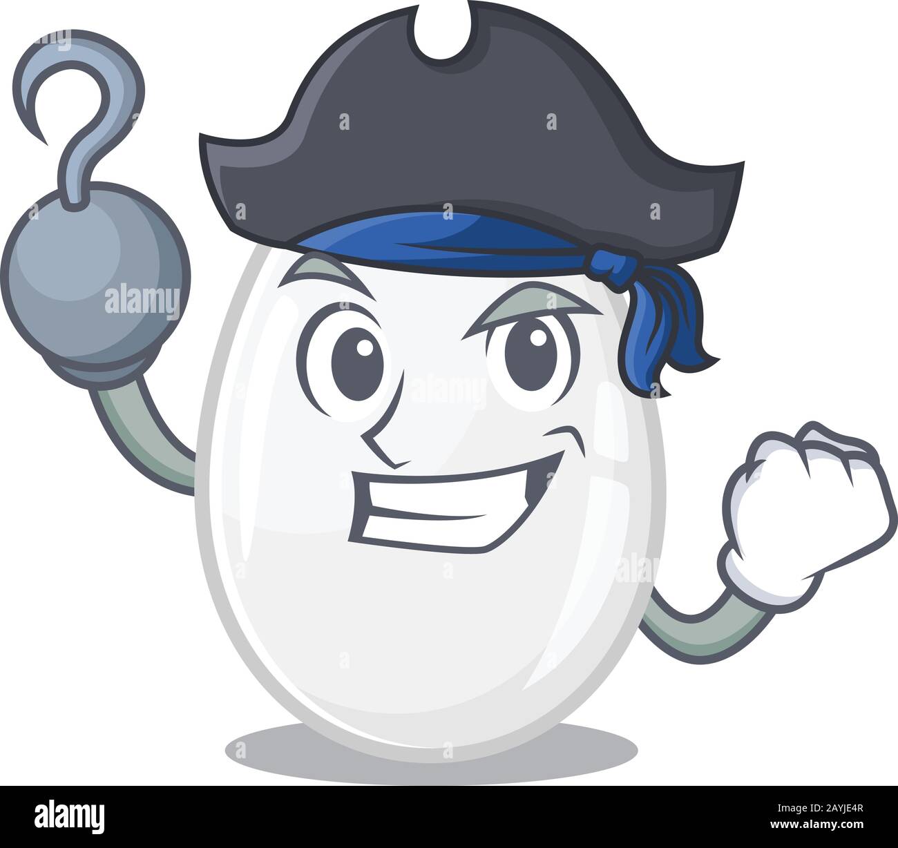 Cute white egg mascot design with a hat Stock Vector Image & Art - Alamy