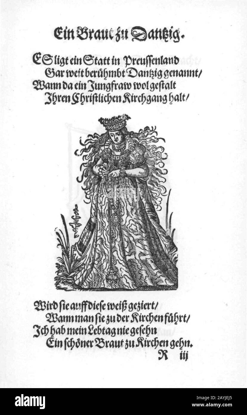 Frauen-Trachtenbuch 068. Stock Photo