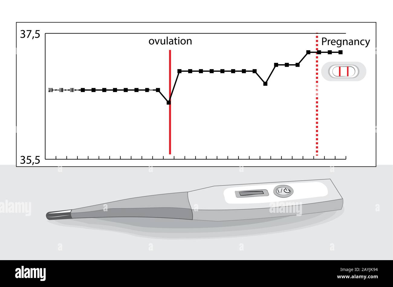 Basal body temperature Stock Vector Images Alamy