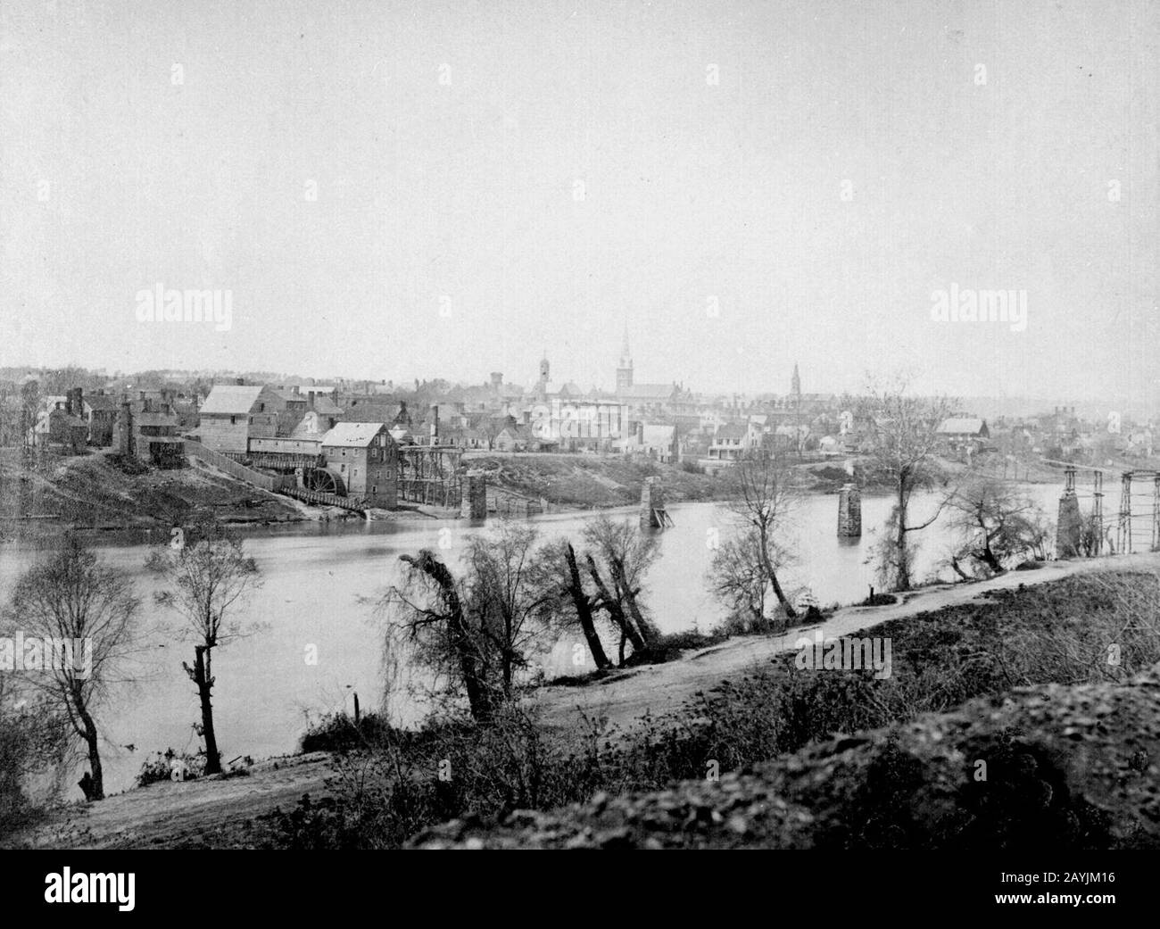 Fredericksburg rappahannock 1863. Stock Photo