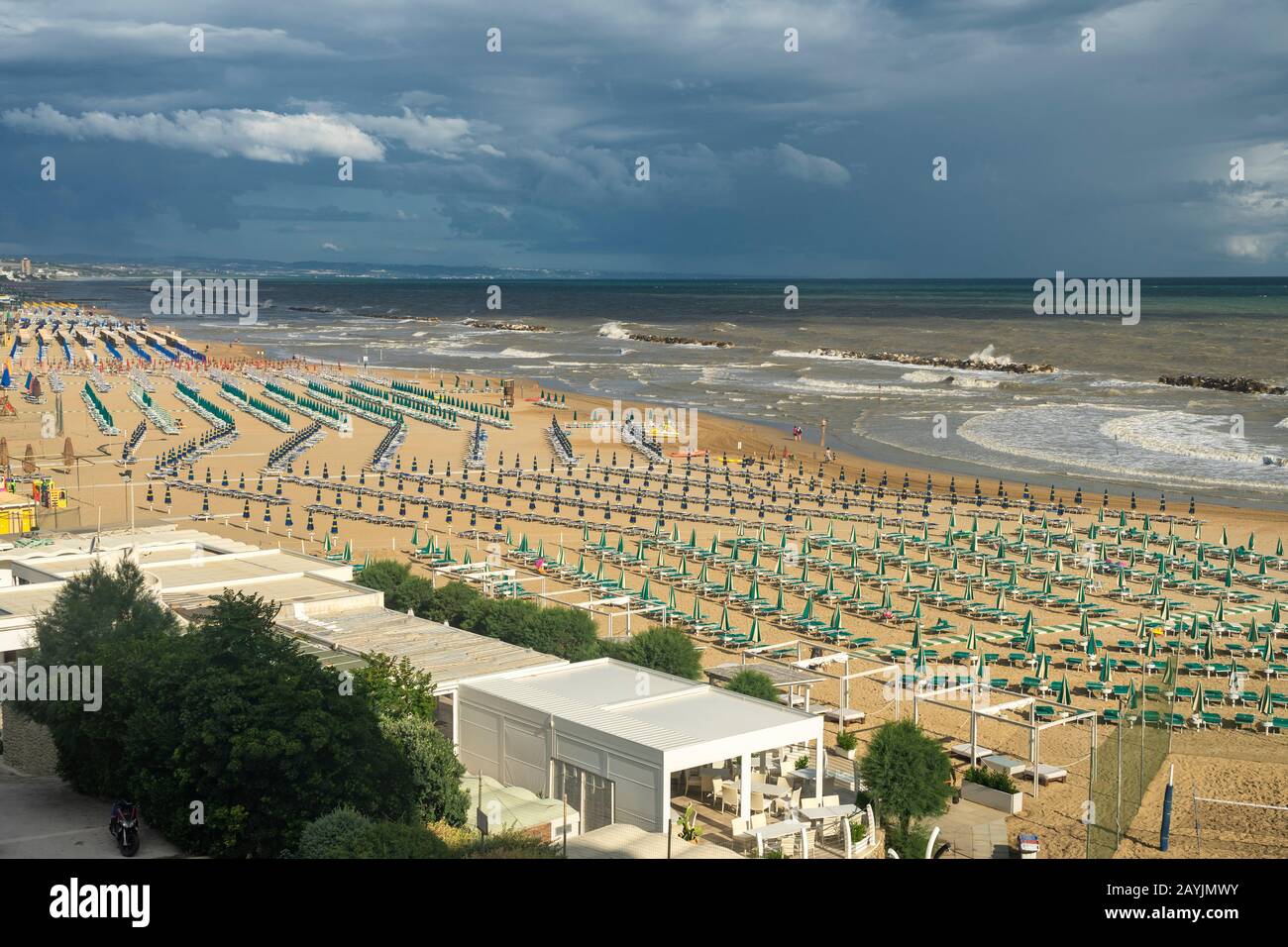 Termoli, Campobasso, Molise, Italy, and its beach at summer Stock Photo ...