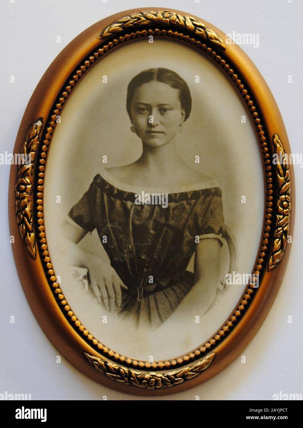 Fredrikke Nielsen In Golden Frame Stock Photo Alamy fredrikke-nielsen-in-golden-frame-stock-photo-alamy