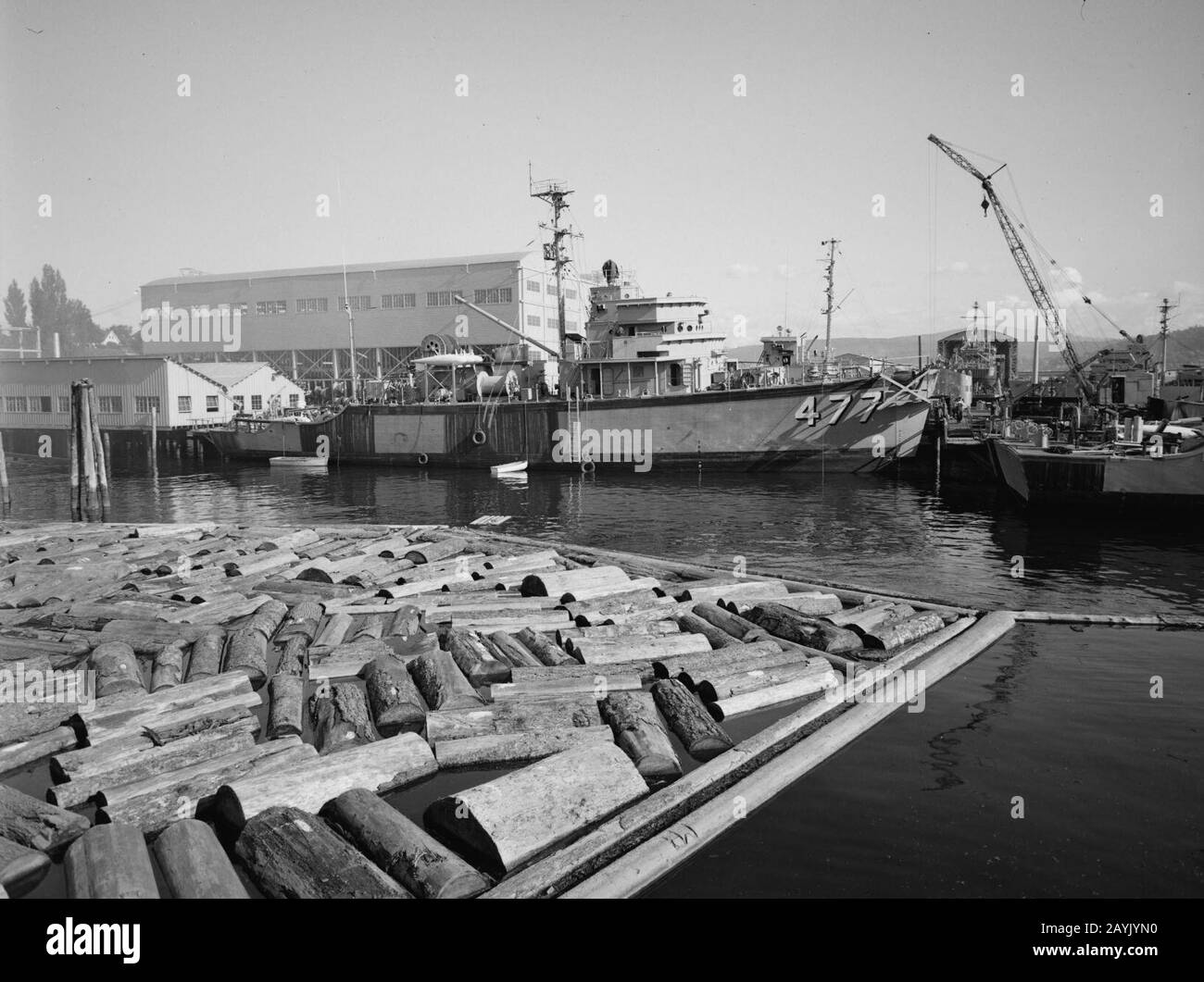 French minesweeper Vinh Long (M619) c1954 Stock Photo Alamy