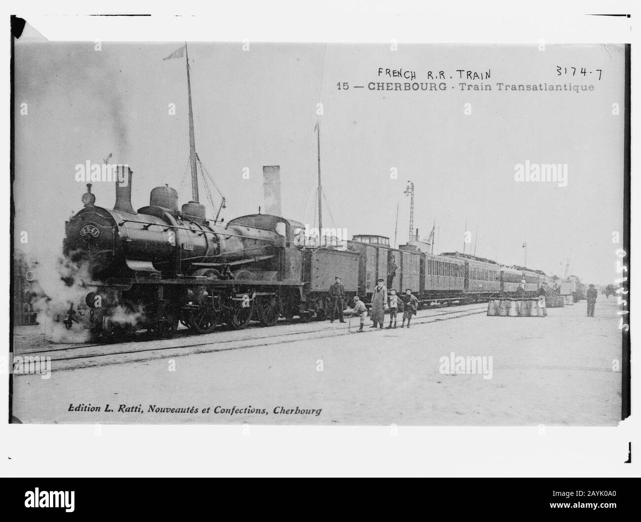 French R.R.(i.e. railroad) train Cherbourg Stock Photo Alamy