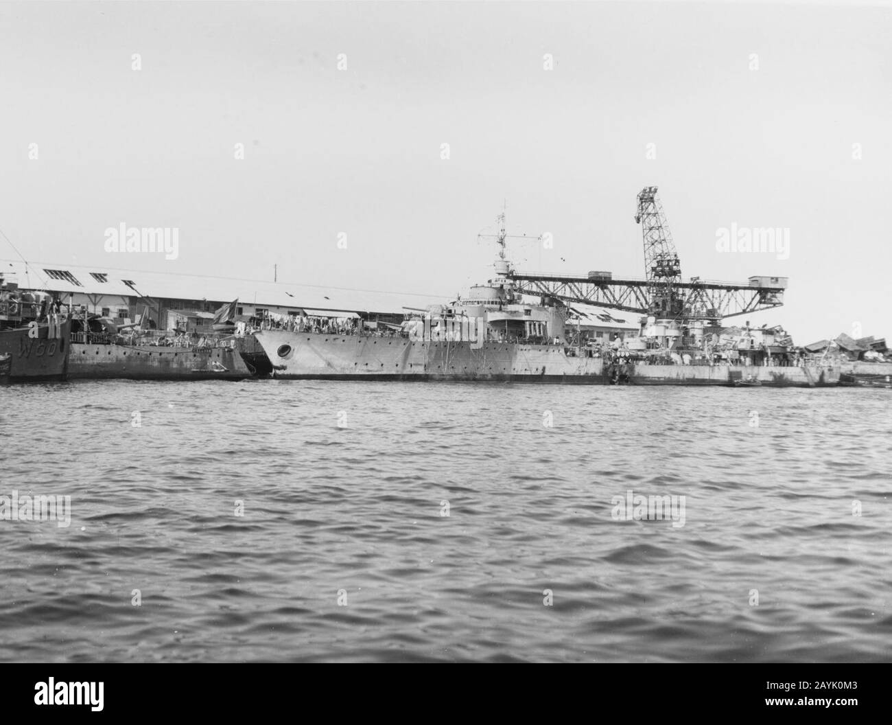 French warships at Casablanca on 16 November 1942. Stock Photo