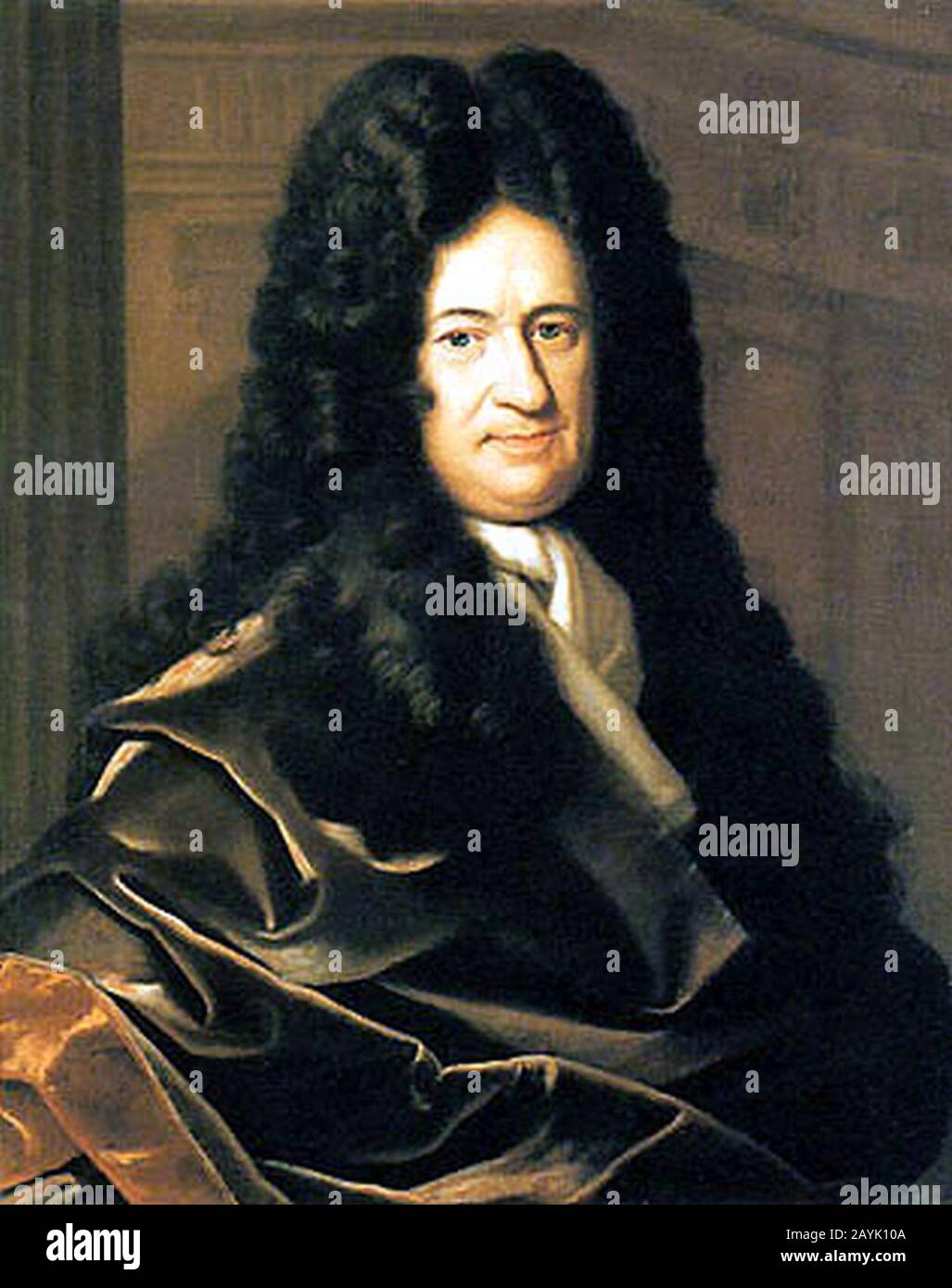Gottfried Wilhelm von Leibniz. Stock Photo