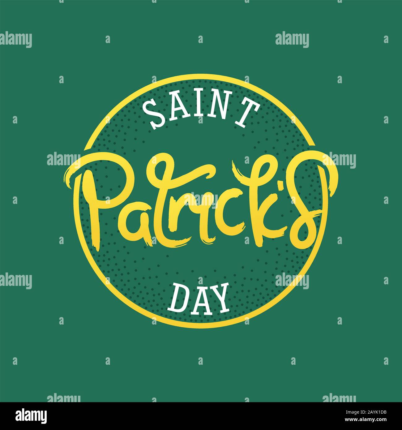 Paintbrush calligraphy festive card. Hand made brush lettering on smear background. Vector