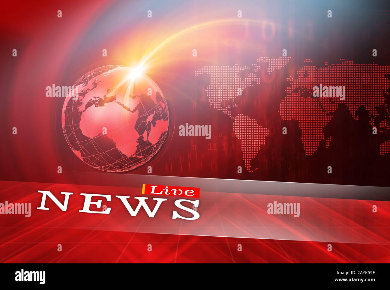 Live News Studio Background Digital Medias And Worldwide Emergency News Publishing Concept Stock Photo Alamy