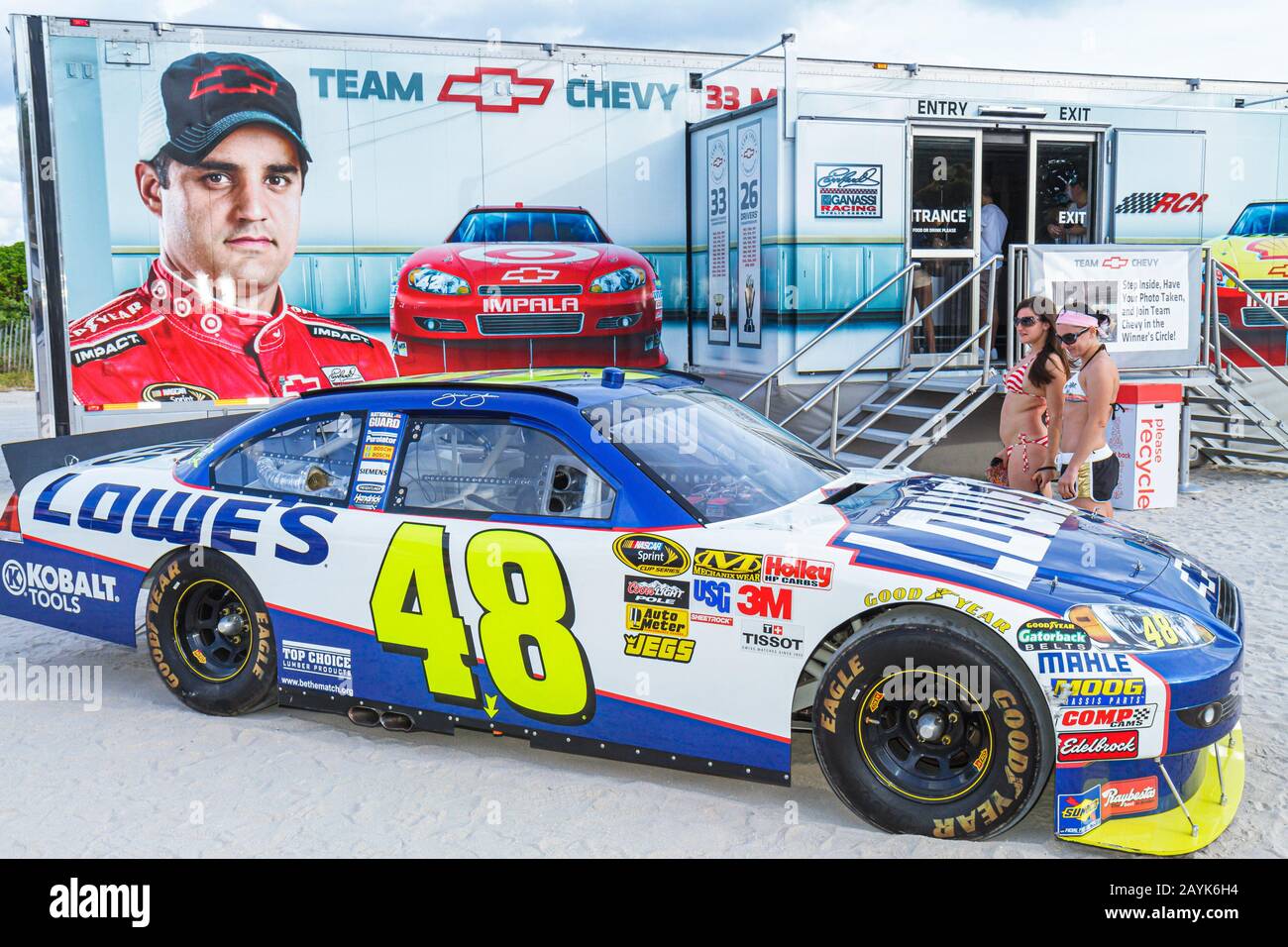 Miami Beach Florida,Lummus Park,Coca Cola Fuels NASCAR Championship Drive,product marketing,fan,stock car,racing,FL101122072 Stock Photo