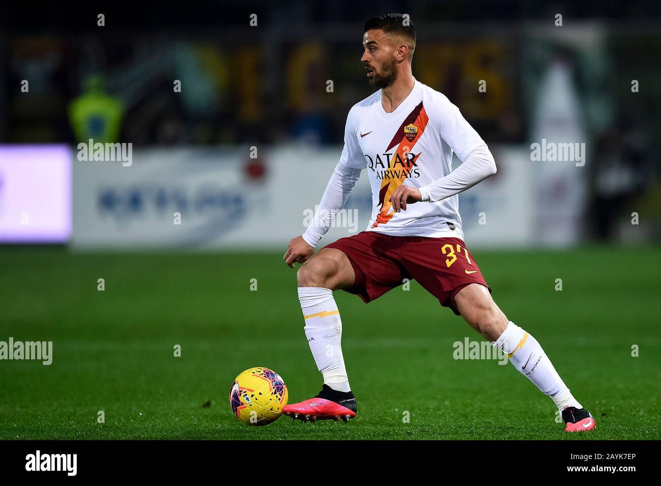 Bergamo Italy 15 February 2020 Leonardo Spinazzola Of As Roma In Action During The Serie A Football Match Between Atalanta Bc And As Roma Atalanta Bc Won 2 1 Over As Roma
