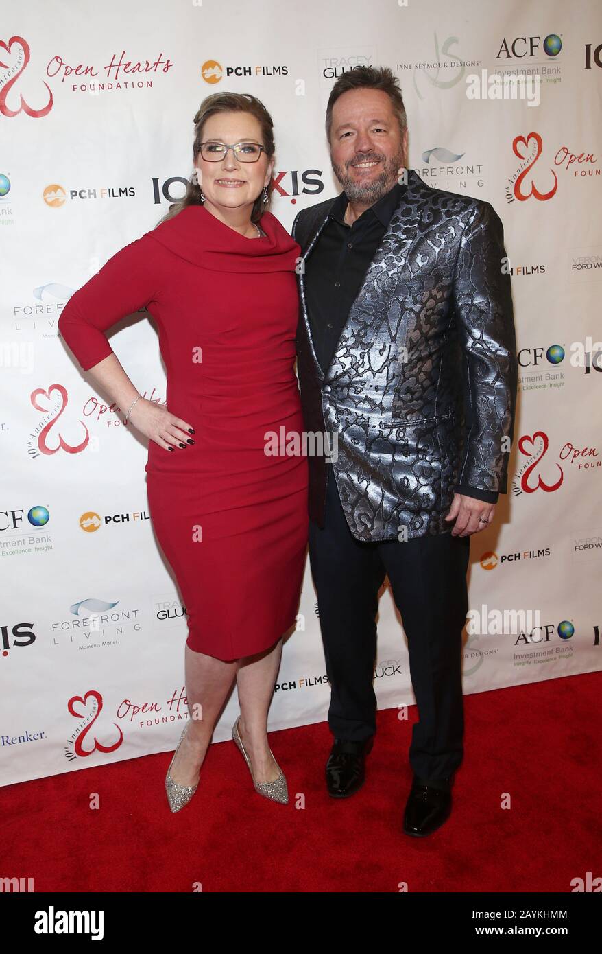 13 February 2020 Los Angeles, California Angie Fiore, Terry Fator