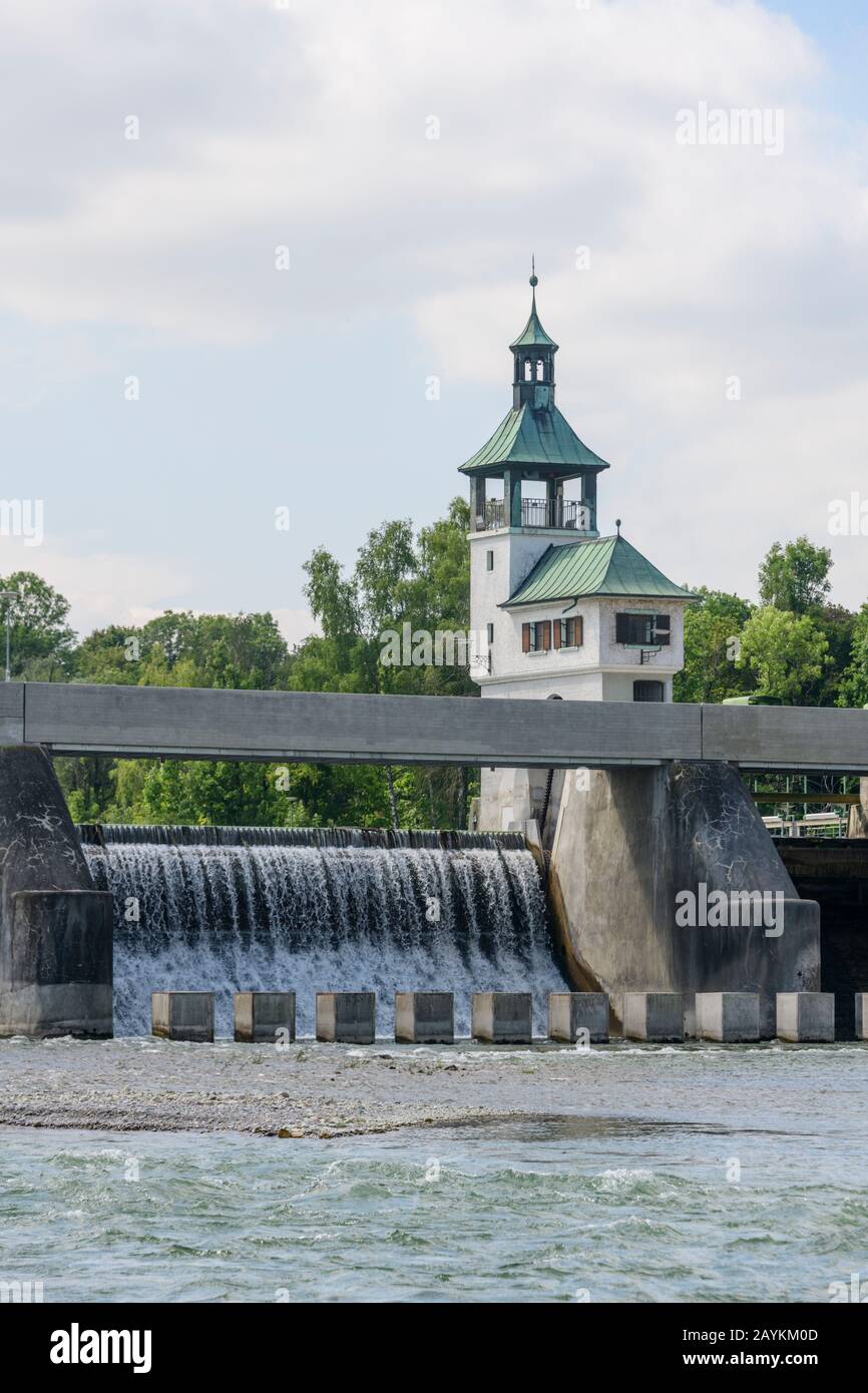 Facilities around the historical Hochablass, part of the Augsburg water