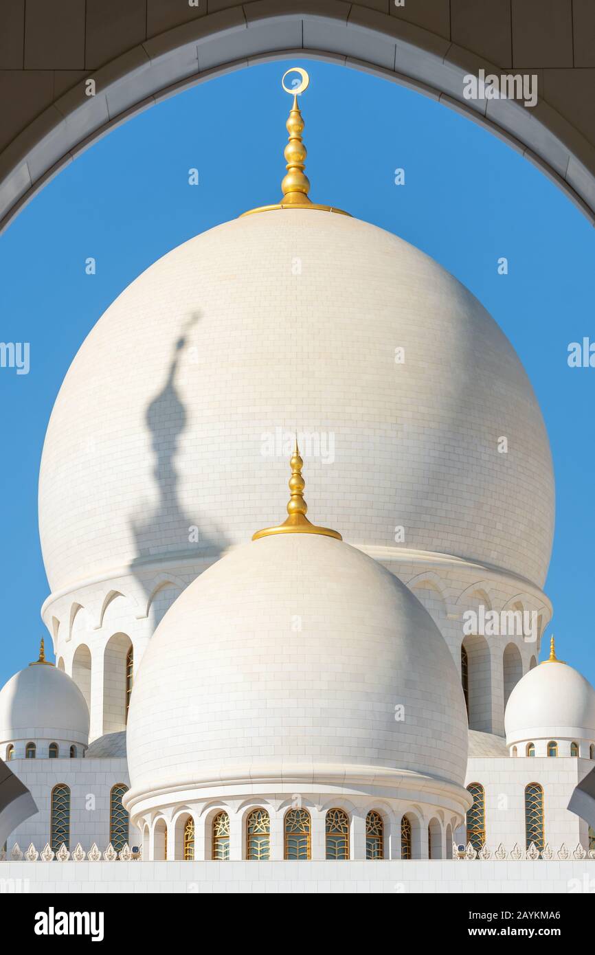 Grand Mosque in Abu Dhabi, UAE Stock Photo