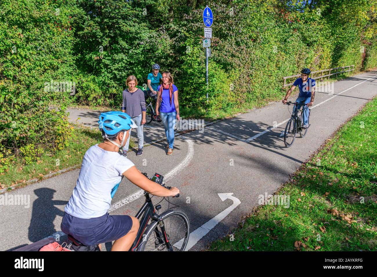 can you ride bike on footpath